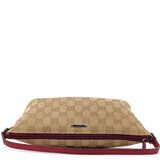 Gucci 07198 Beige Red GG Boat Pochette