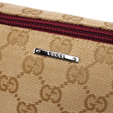 Gucci 07198 Beige Red GG Boat Pochette