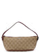 Gucci 07198 Beige Red GG Boat Pochette