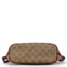 Gucci 07198 Beige Red GG Boat Pochette