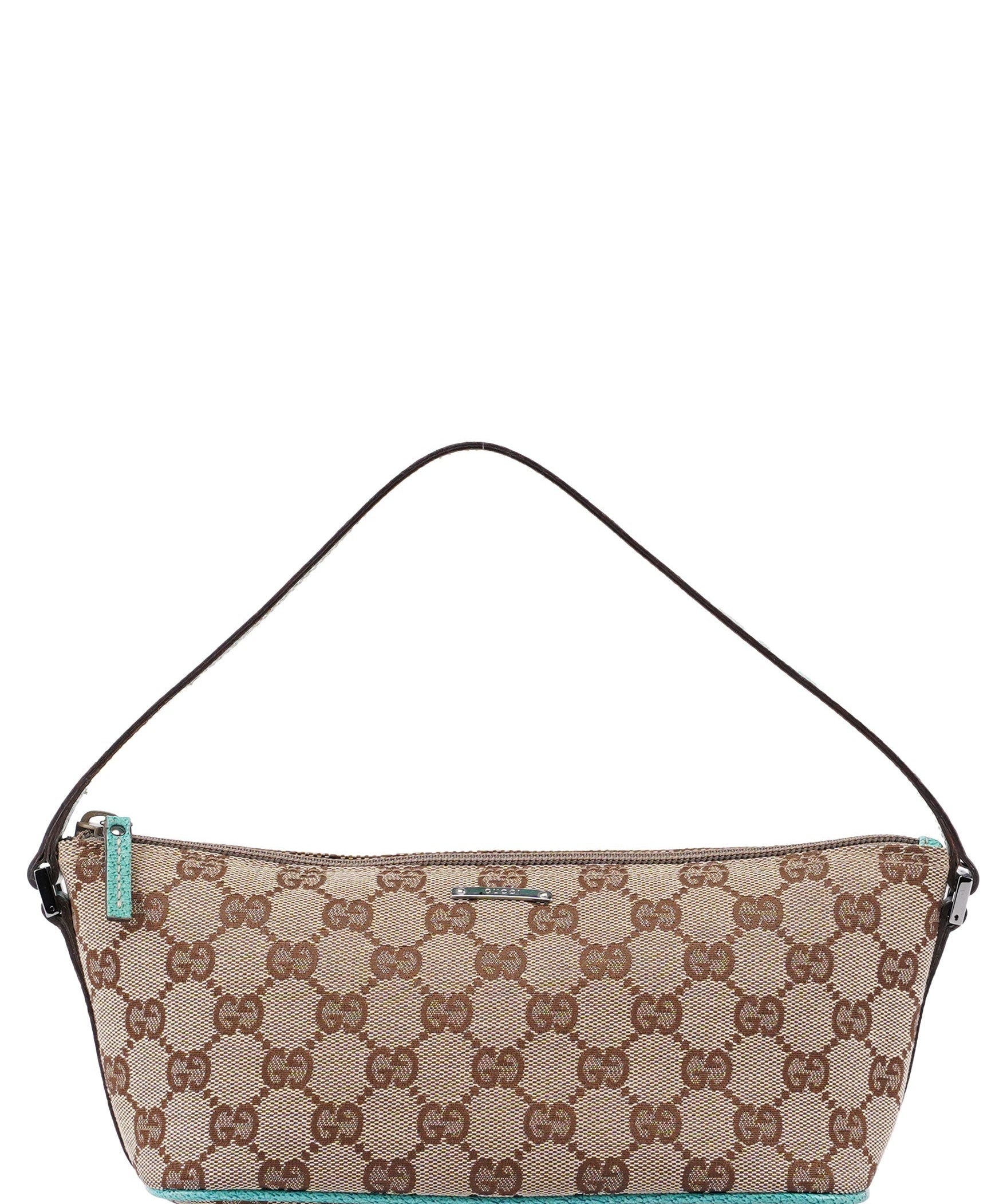 Gucci 07198 Beige Turquoise GG Boat