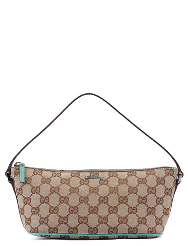 Gucci 07198 Beige Turquoise GG Boat