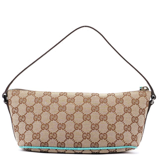 Gucci 07198 Beige Turquoise GG Boat