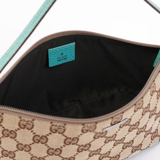 Gucci 07198 Beige Turquoise GG Boat