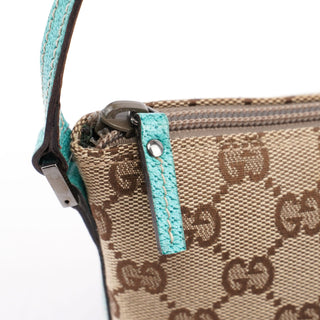 Gucci 07198 Beige Turquoise GG Boat