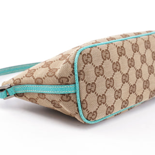 Gucci 07198 Beige Turquoise GG Boat