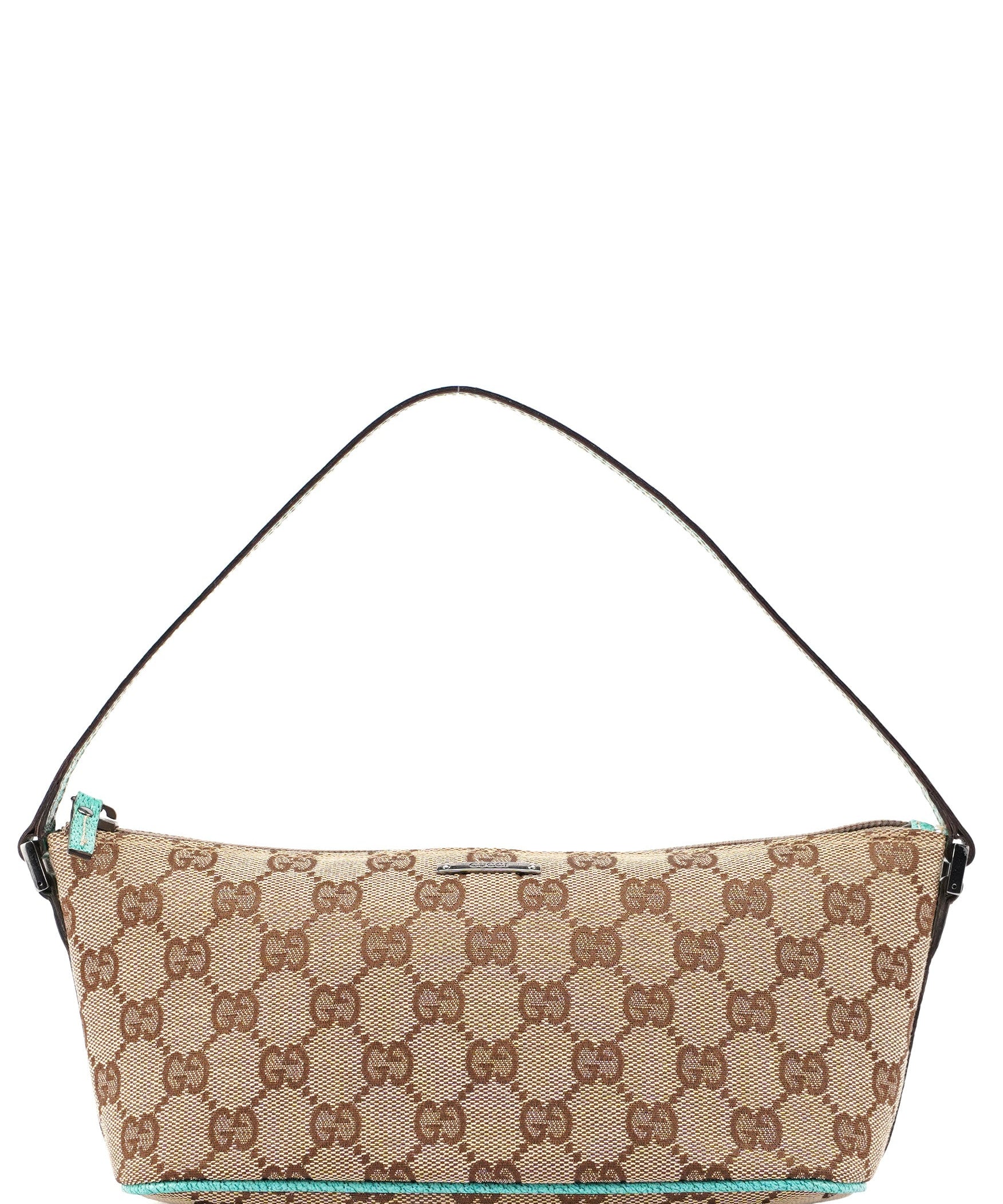 Gucci 07198 Beige Turquoise GG Boat