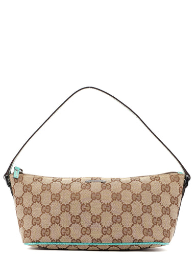 Gucci 07198 Beige Turquoise GG Boat