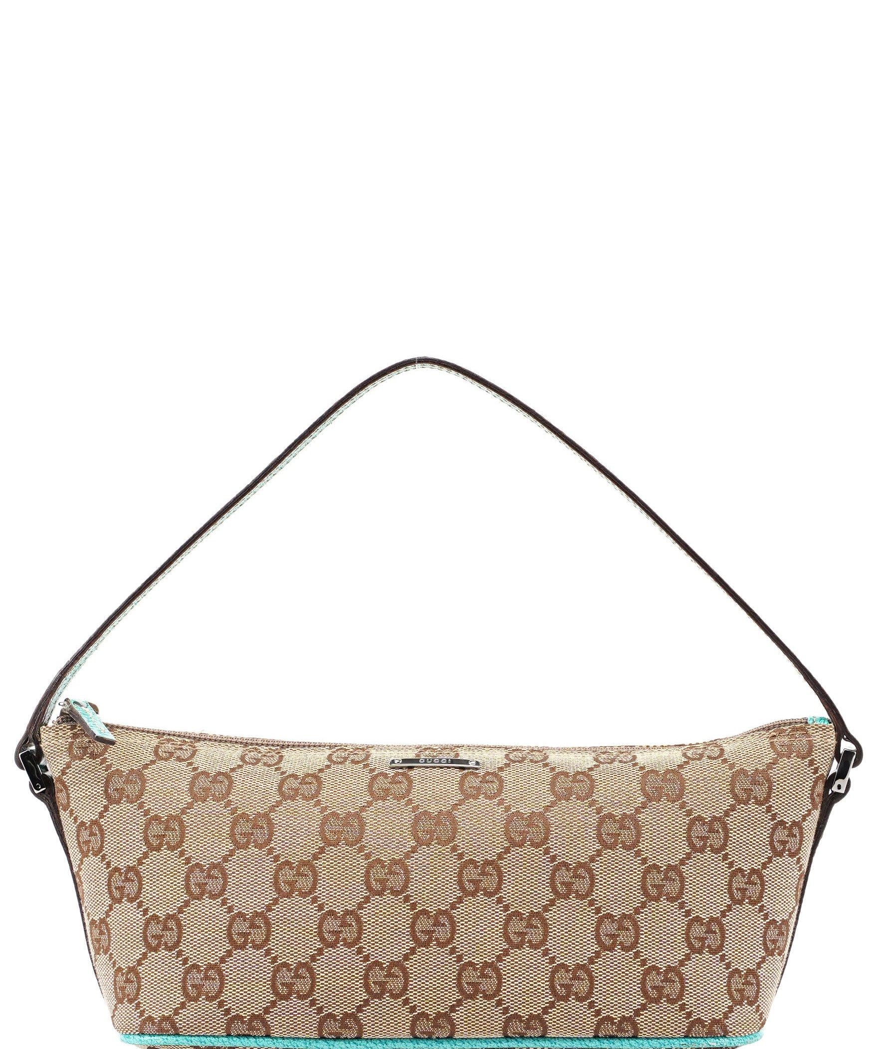 Gucci 07198 Beige Turquoise GG Boat