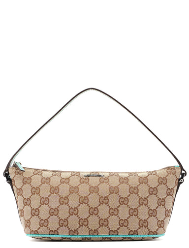 Gucci 07198 Beige Turquoise GG Boat