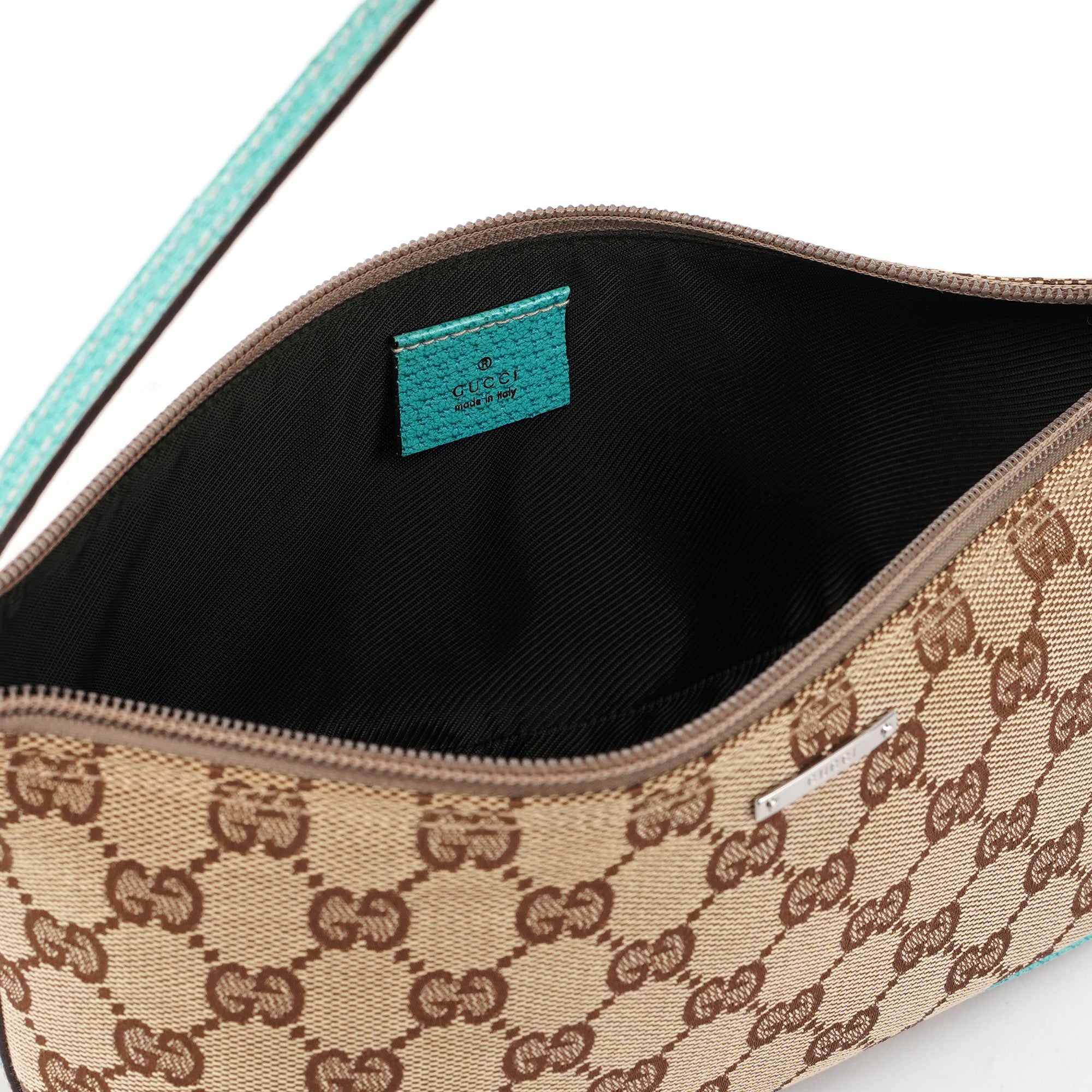 Gucci 07198 Beige Turquoise GG Boat