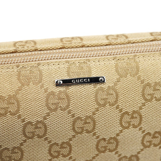 Gucci 07198 Beige Turquoise GG Boat Pochette