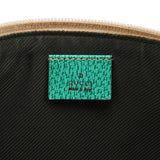 Gucci 07198 Beige Turquoise GG Boat Pochette