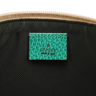 Gucci 07198 Beige Turquoise GG Boat Pochette