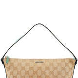 Gucci 07198 Beige Turquoise GG Boat Pochette