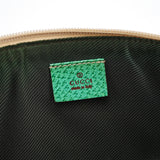 Gucci 07198 Beige Turquoise GG Boat Pochette