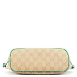 Gucci 07198 Beige Turquoise GG Boat Pochette