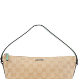 Gucci 07198 Beige Turquoise GG Boat Pochette