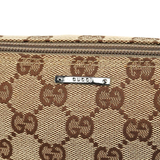 Gucci 07198 Beige Turquoise GG Boat Pochette