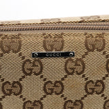 Gucci 07198 Beige Turquoise GG Boat Pochette