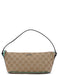 Gucci 07198 Beige Turquoise GG Boat Pochette