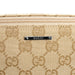 Gucci 07198 Beige Turquoise GG Boat Pochette