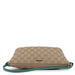 Gucci 07198 Beige Turquoise GG Boat Pochette