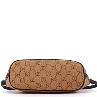 Gucci 07198 Beige Wool GG Boat Pochette