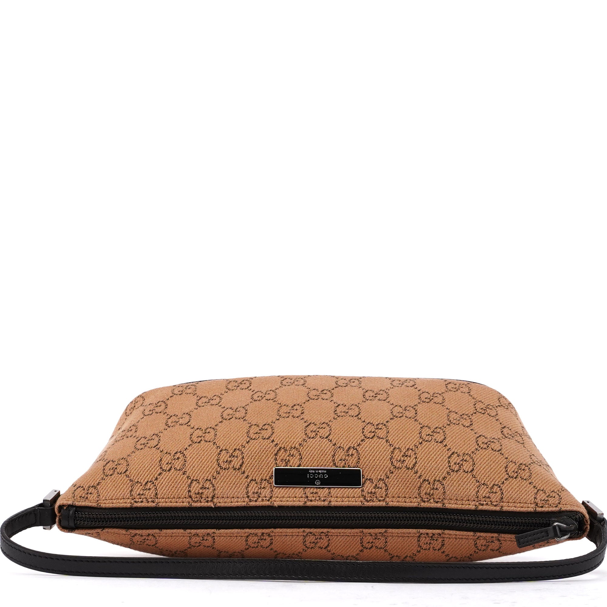 Gucci 07198 GG Boat Pochette aus Wolle in Beige