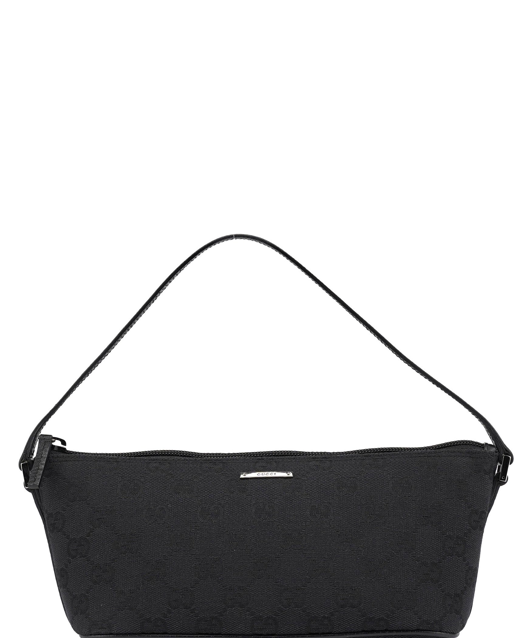 Gucci 07198 Black GG Boat Pochette