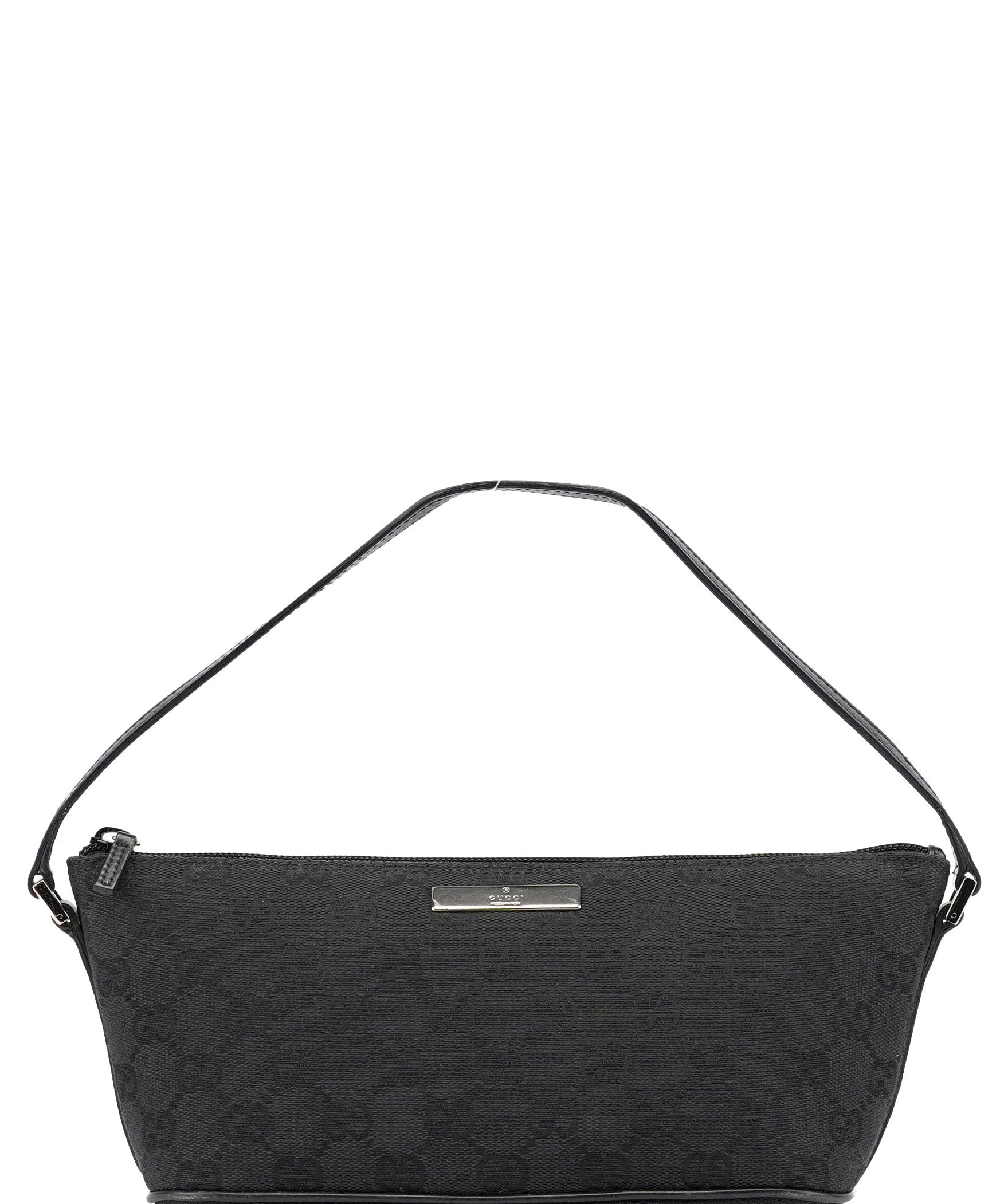 Gucci 07198 Black GG Boat Pochette