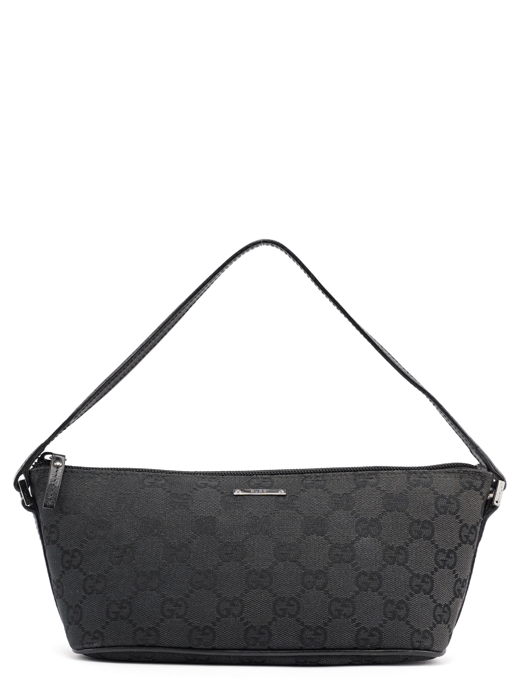 Gucci 07198 Black GG Boat Pochette