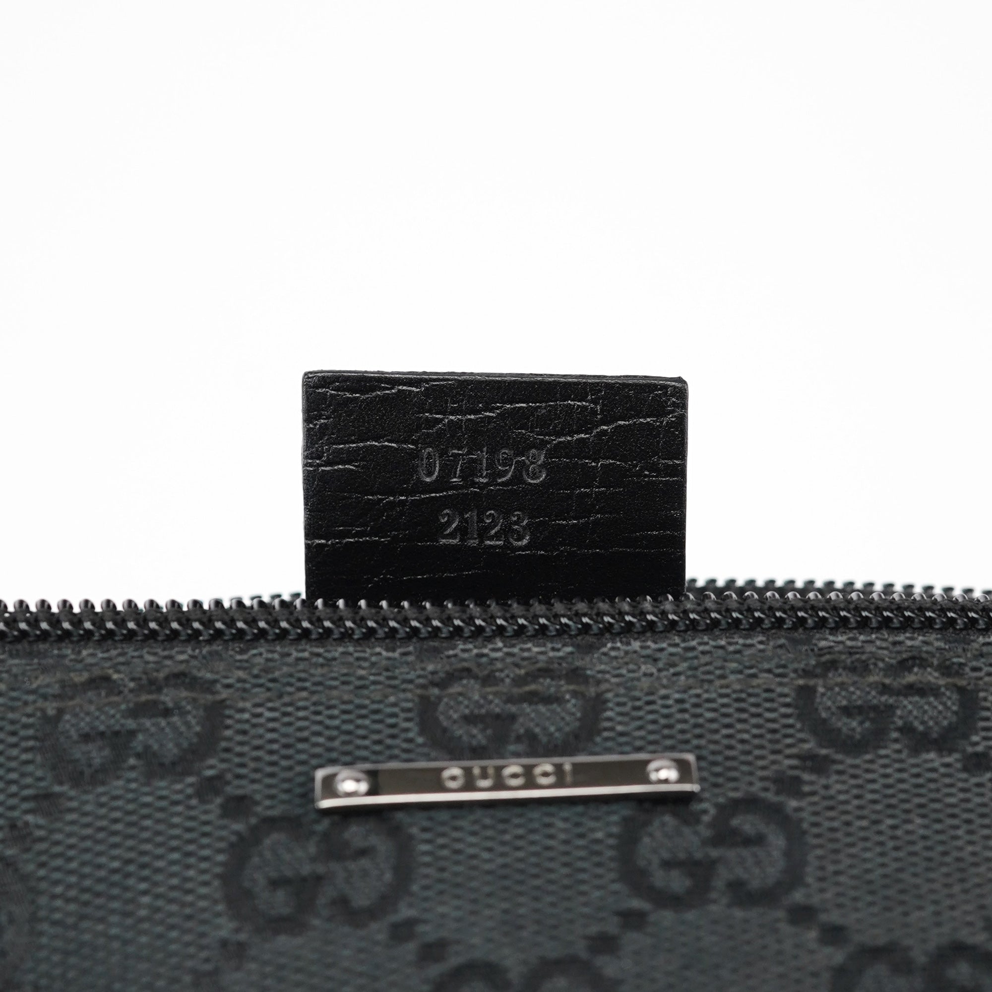 Gucci 07198 Black GG Boat Pochette