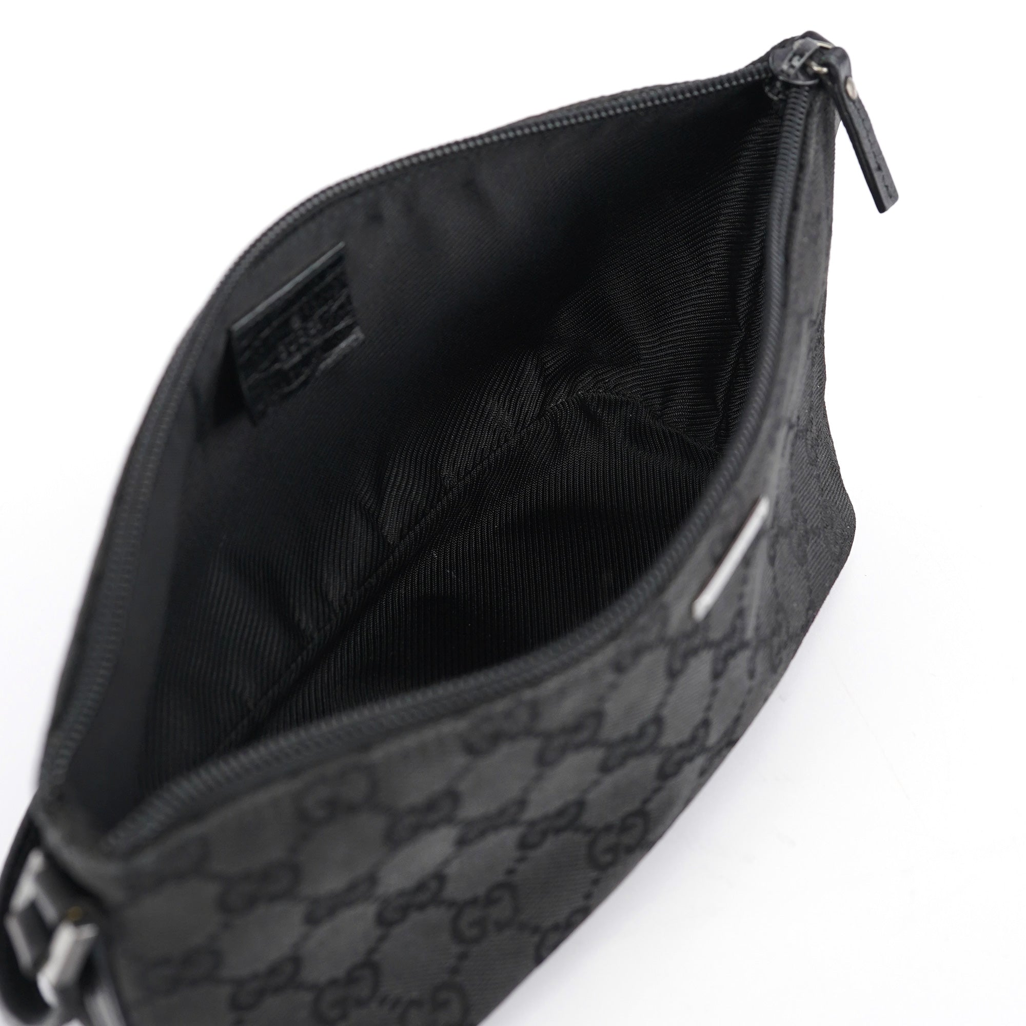 Gucci 07198 Black GG Boat Pochette