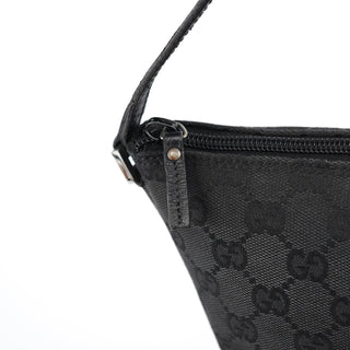 Gucci 07198 Black GG Boat Pochette