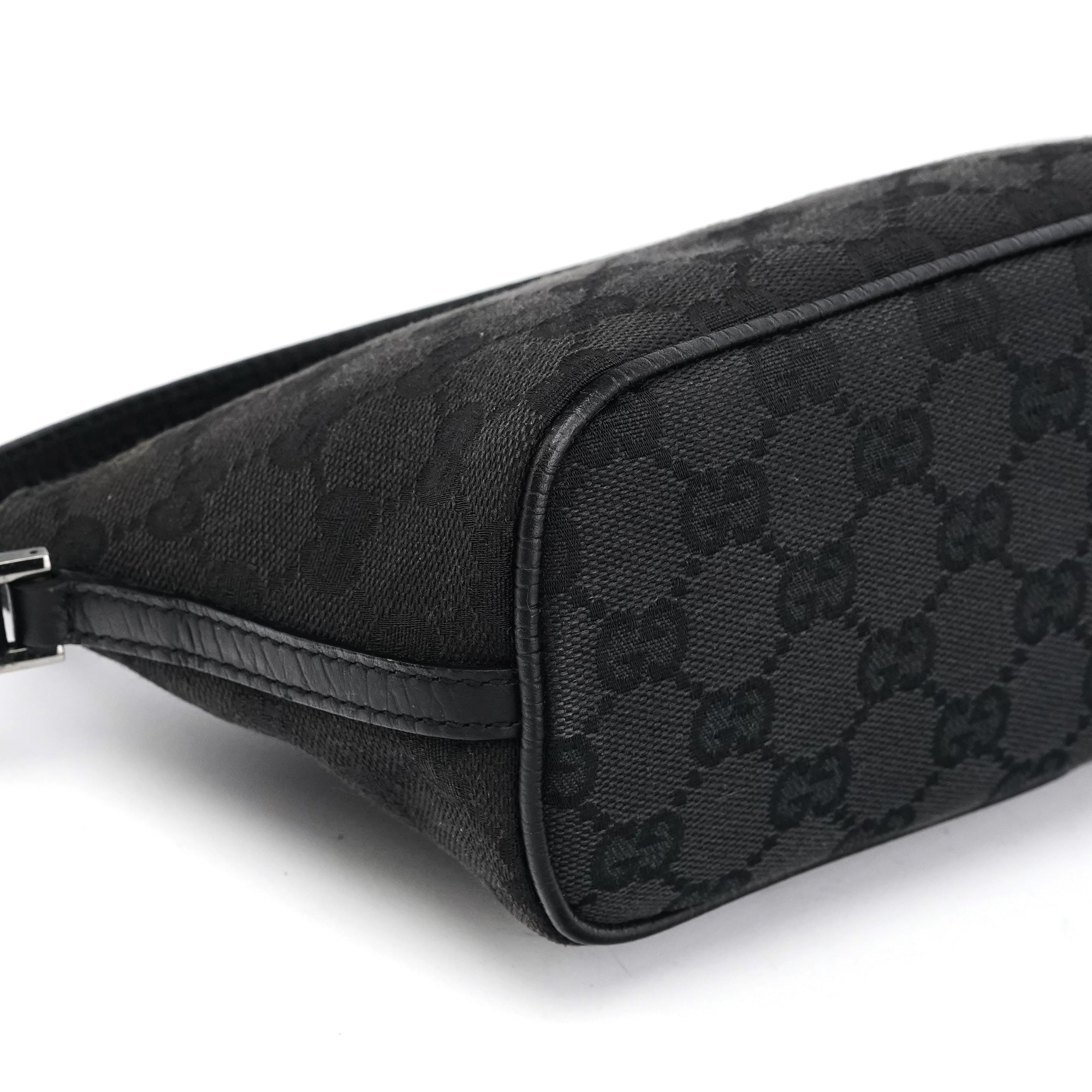 Gucci 07198 Black GG Boat Pochette