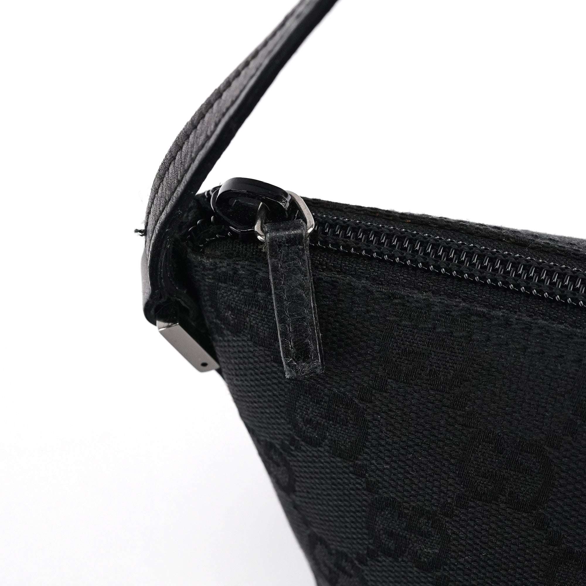 Gucci 07198 Black GG Boat Pochette