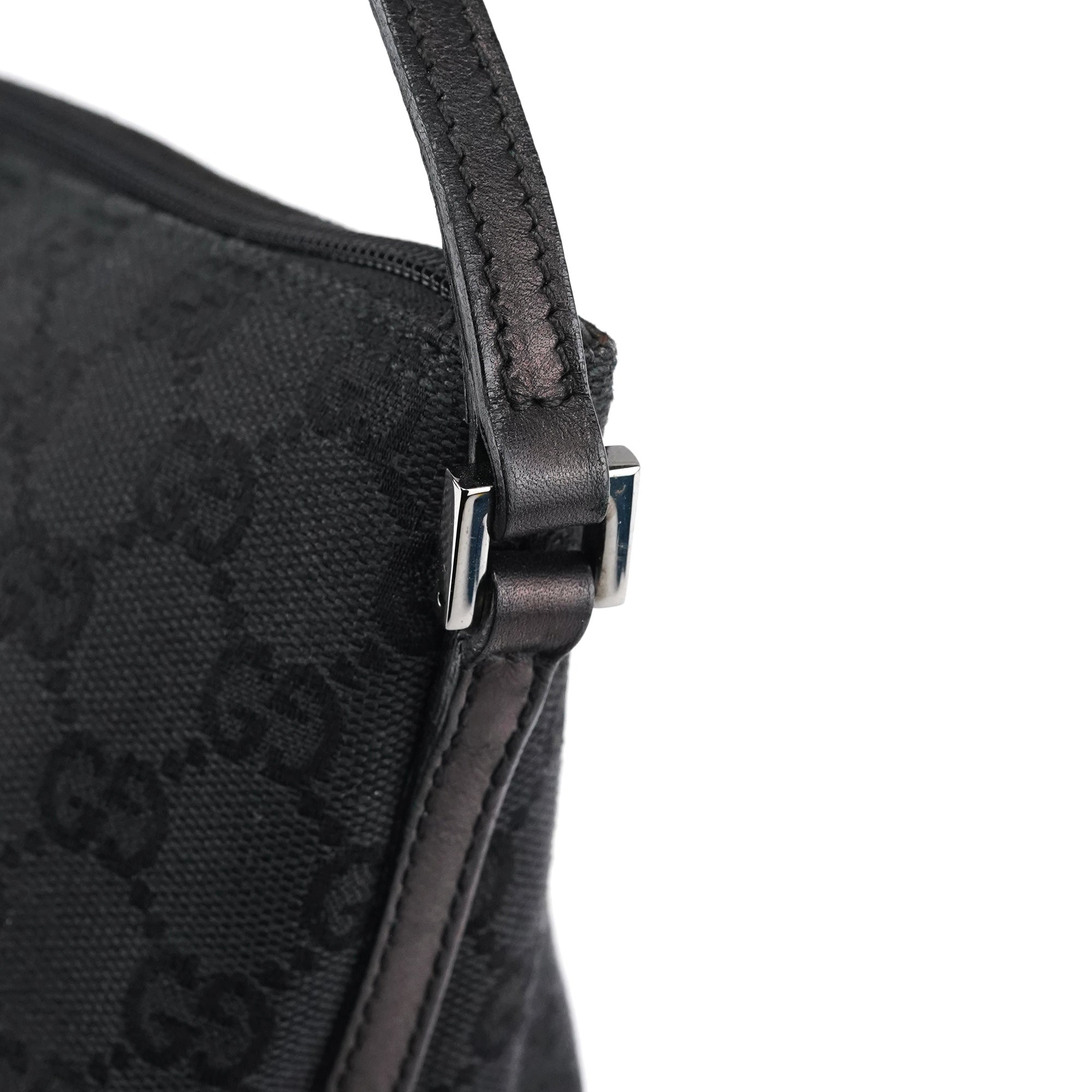 Gucci 07198 Black GG Boat Pochette