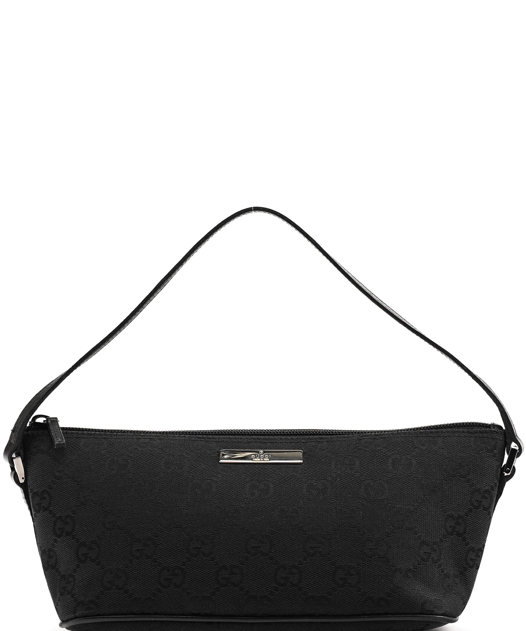 Gucci 07198 Black GG Boat Pochette