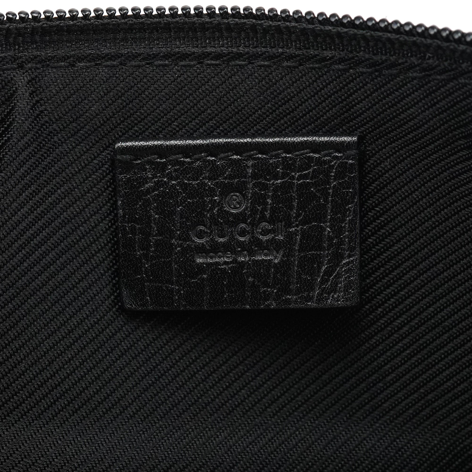 Gucci 07198 Black GG Boat Pochette