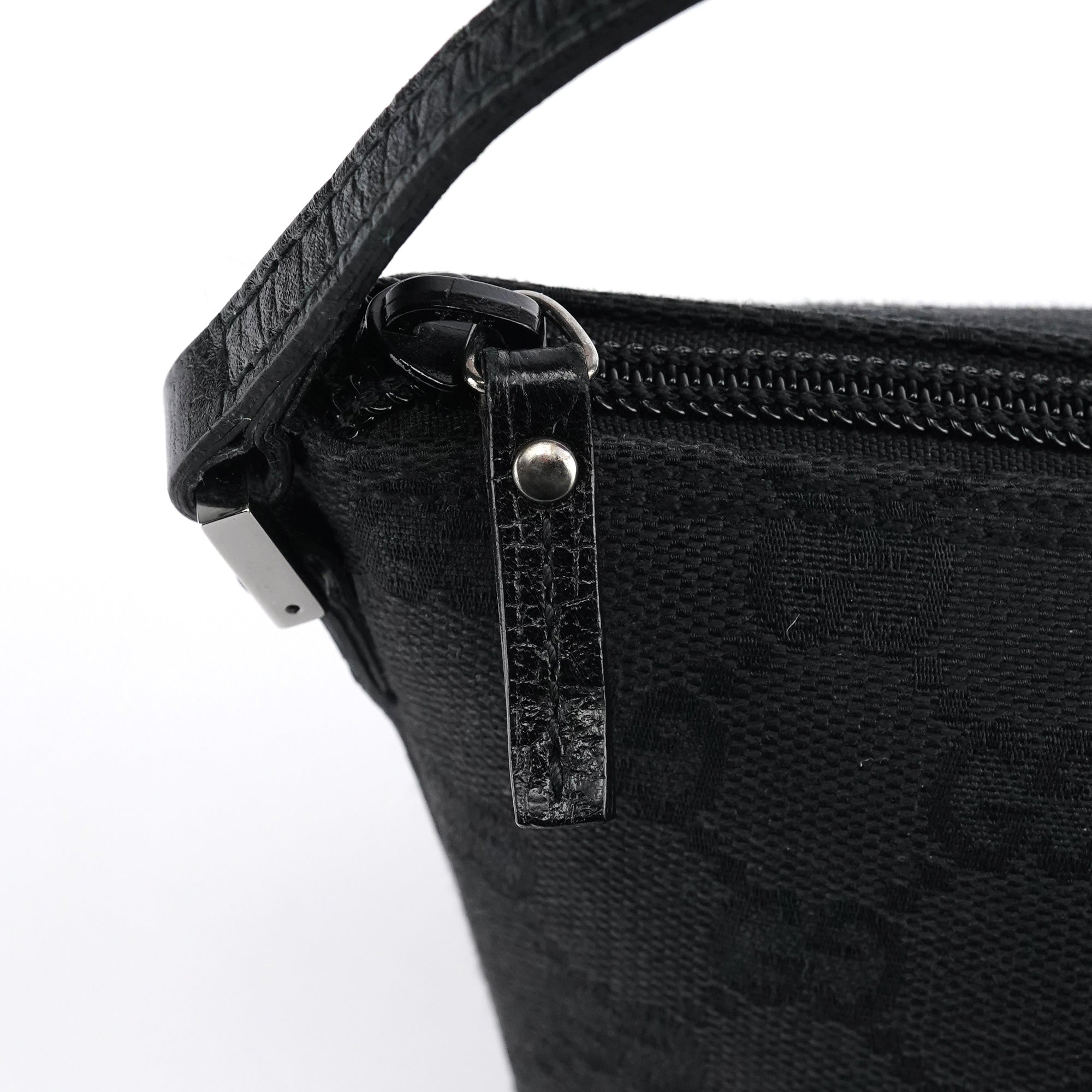 Gucci 07198 Black GG Boat Pochette
