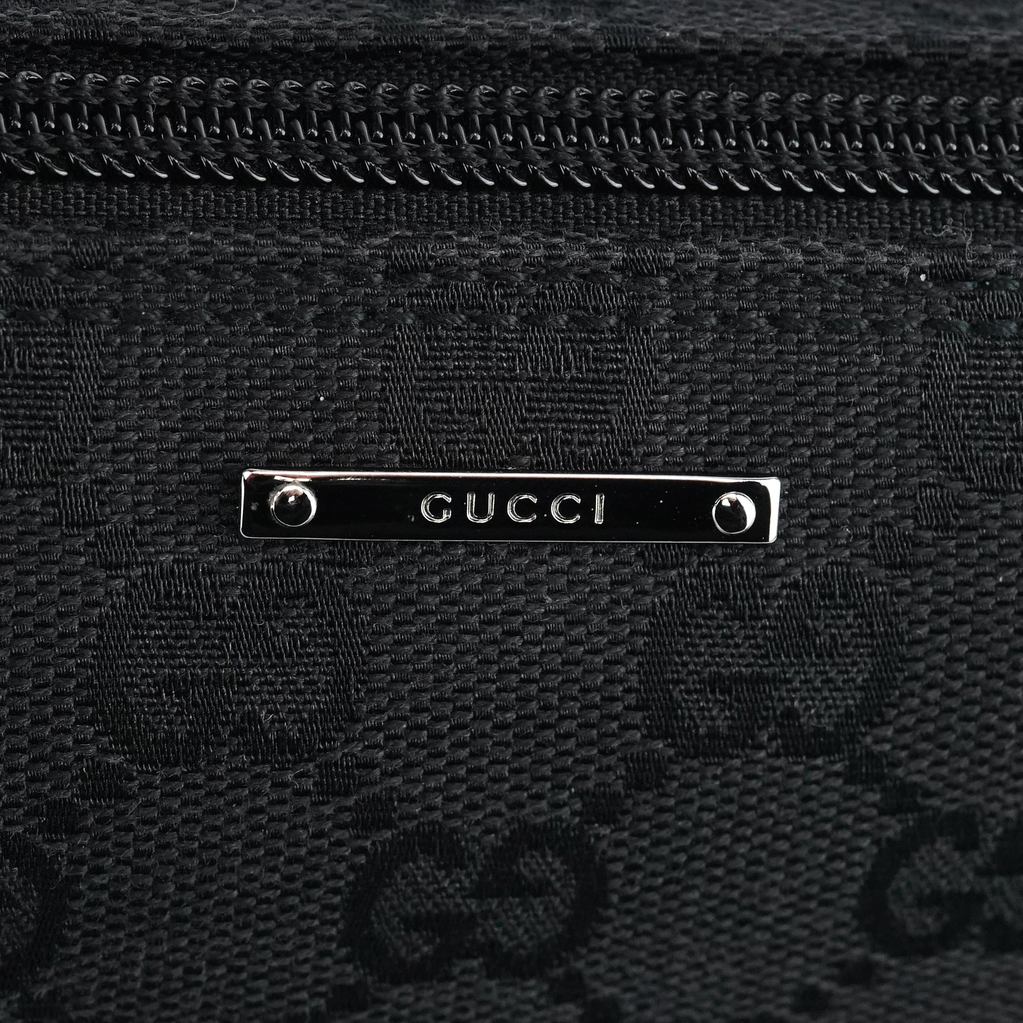 Gucci 07198 Black GG Boat Pochette