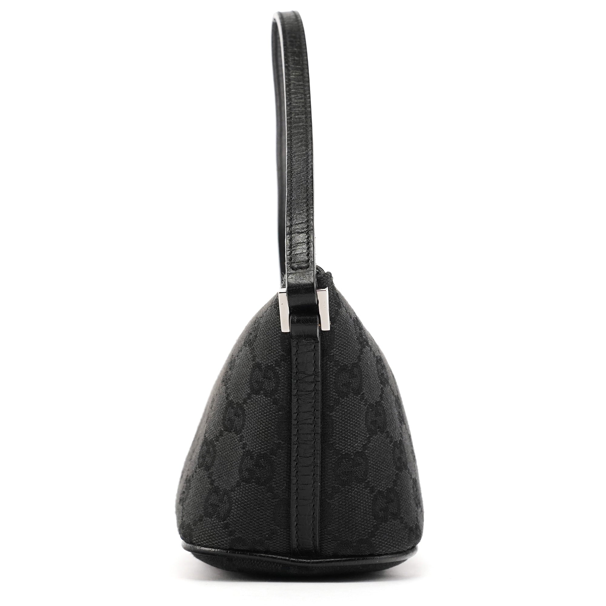 Gucci 07198 Black GG Boat Pochette
