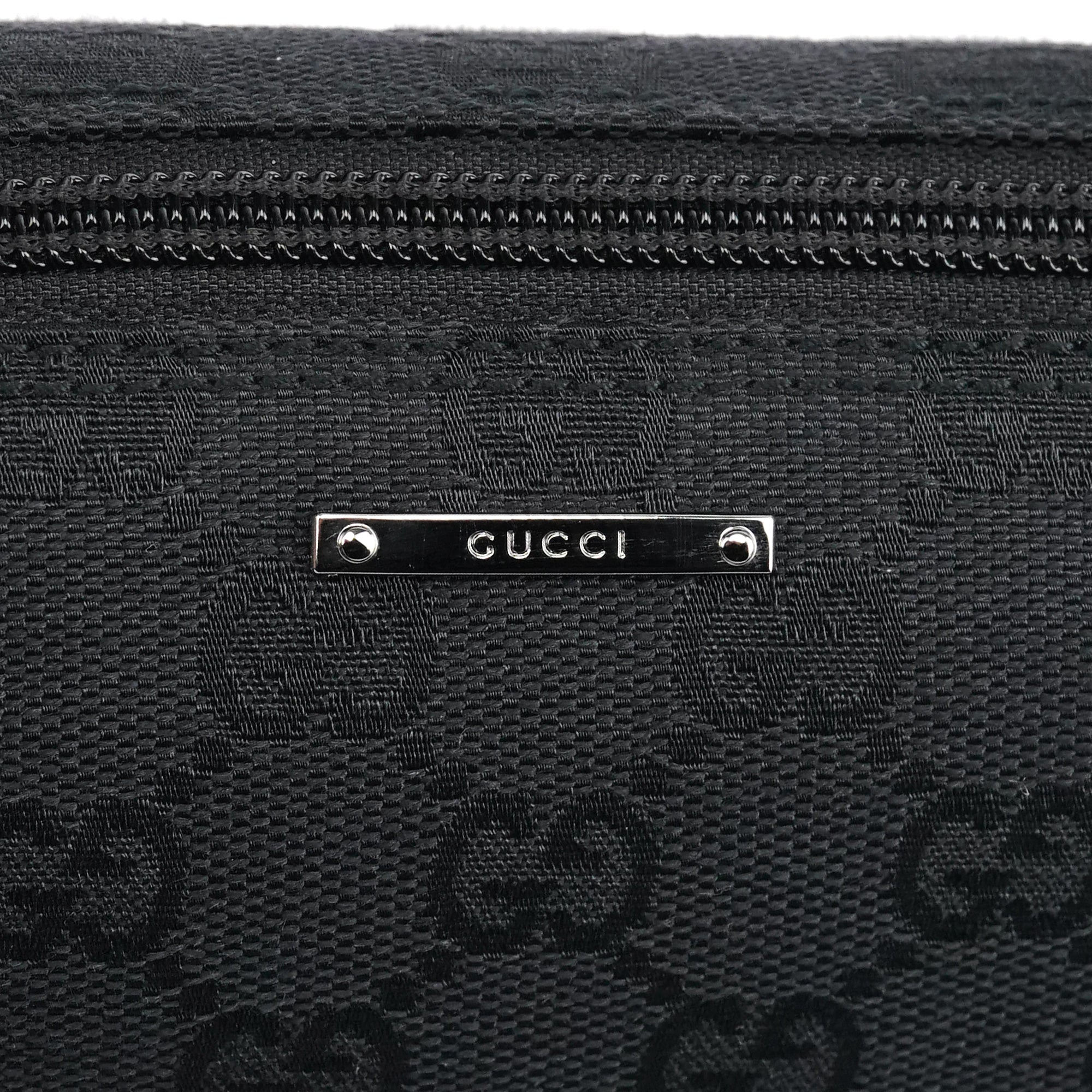 Gucci 07198 Black GG Boat Pochette