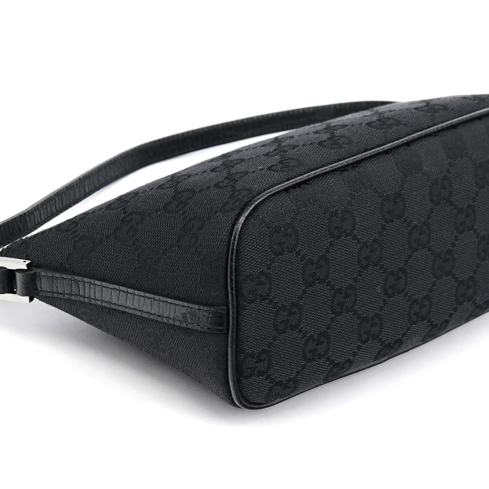 Gucci 07198 Black GG Boat Pochette