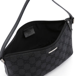 Gucci 07198 Black GG Boat Pochette