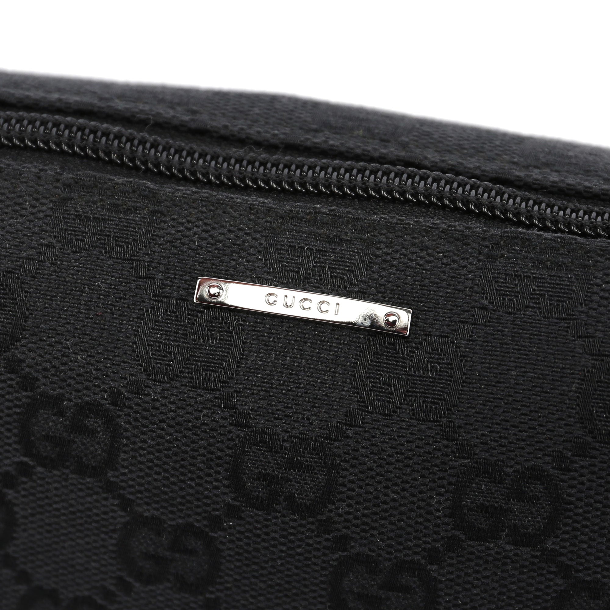 Gucci 07198 Black GG Boat Pochette