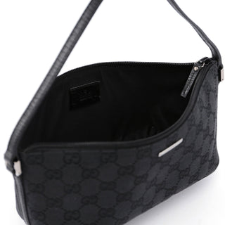 Gucci 07198 Black GG Boat Pochette