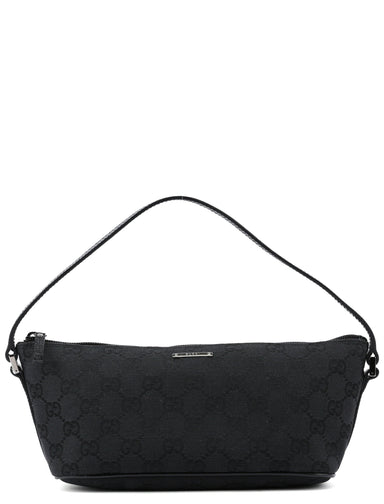 Gucci 07198 Black GG Boat Pochette