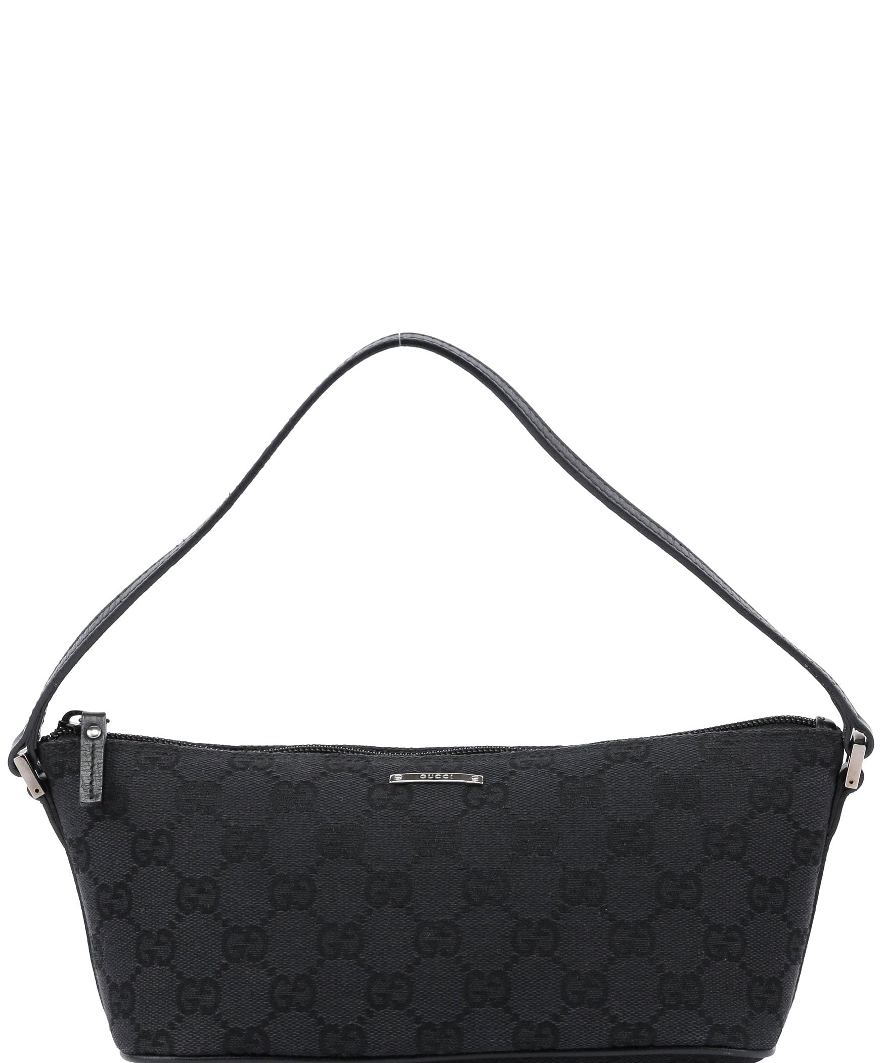 Gucci 07198 Black GG Boat Pochette
